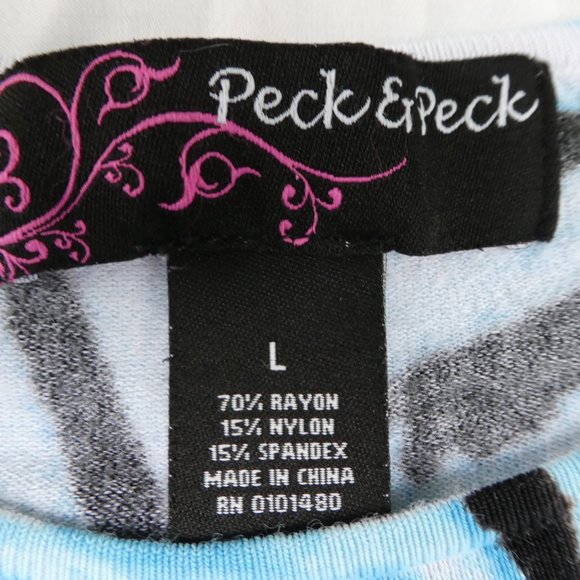 Peck Peck Pullover Spandex Floral Beads Sequin - Picture 5 of 6
